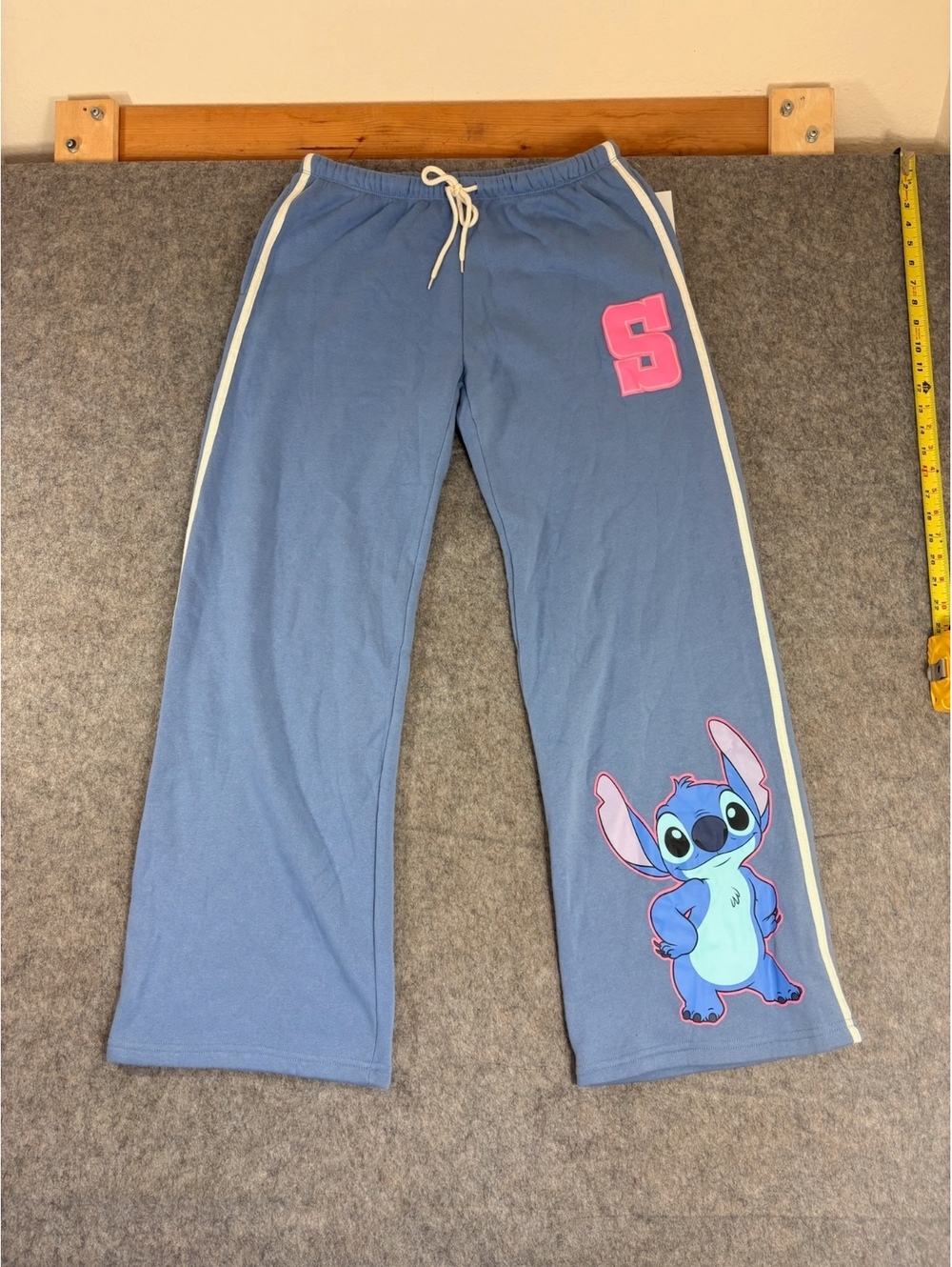 Disney Stitch blue lounge pants Adult Size Medium NWT